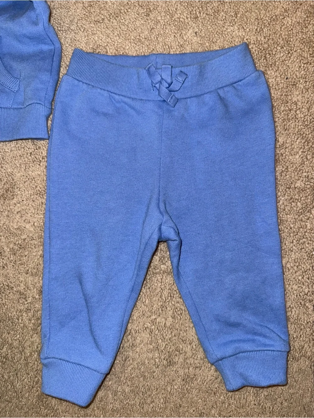 Ralph Lauren Blue Baby Hooded Zip-Up Sweat Set